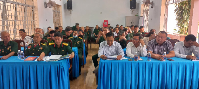 Hội Cựu chiến binh xã Ea H’Leo tổ chức Hội nghị tổng kết công tác Hội năm 2022, triển khai nhiệm vụ năm 2023